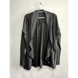 GAIAM hooded athletic cardigan womens medium athleisure workout active sporty